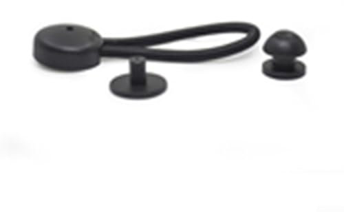 Lot de 5 tendeurs robustes avec prise en main sûre pour camping ou tente (noir)