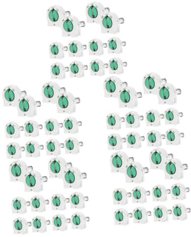 Alipis 100 Stk T8-Kühlergrill-Lampenfassung Leuchtstoffröhrenhalterung Licht Steckdose Fassung für Glühbirne Kette LED 4ft Lampensockel Glühbirnenhalter für zu Hause Lichtadapter Abs Weiß