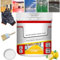 Vgpbphj Nante Wind Paint, Quick-Dry Anti-Slip Water-Based Floor Paint, Gold Silk Waterproof Epoxy Floor Paint for Interior & Exterior (White)