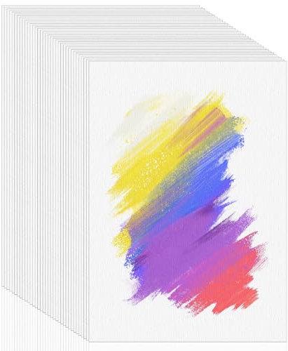 Hisdricus Lot de 60 feuilles de papier aquarelle A6 300 g/m² – Bloc à dessin DIN A6 – Papier aquarelle pour aquarelle, gouache, acrylique, dessin, œuvres d'art, bricolage