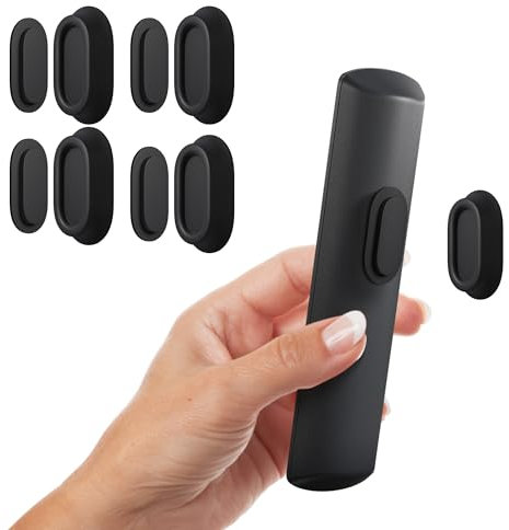 Nearockle 4 soportes magnéticos universales para mando a distancia de silicona, soporte de pared para TV, aire acondicionado, ventilador (negro)