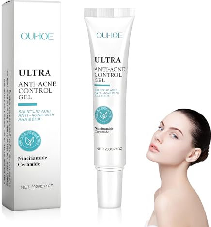 Creme Acne Visage, Creme Bouton Visage, Creme Anti Imperfection Visage, Douce et non Irritante, Réduit les Points noirs et L'acné, Affine L'apparence de la Peau (20 g)