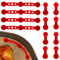 Lyreh Fibbia Magnetica Silicone per Friggitrice ad Aria, Magneti Universali Friggitrice ad Aria per Fissare i Fogli Carta Forno Previene Bruciatura Carta Resistente Calore Riutilizzabile (Rosso)