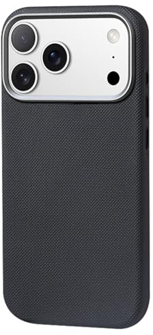 LUOTANL Edle Hülle Für iPhone 17 Pro Max/17 Pro/Air/17, Echte Leder Schlanke rutschfeste Haltbarkeit Abdeckung Unterstützt Drahtloses Aufladen,Schwarz,Air