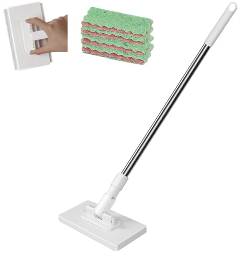 Snap Grip Mini Mop, Convenient Cloth Changing Mini Mop, 360°Automatic Cloth Changing Mops for Window, Kitchen Cabinet, Mirror, Furniture (1Pc)