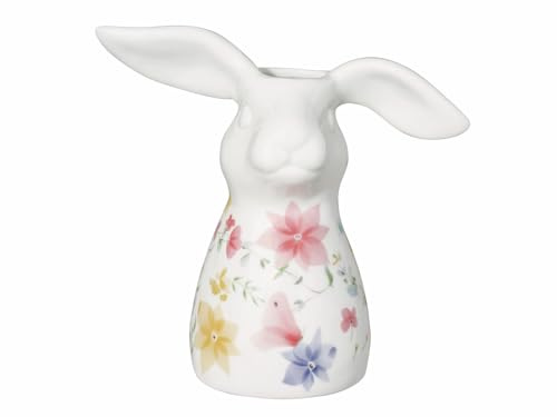 Hutschenreuther Frühlingsgrüsse Blumenwiese Hasen-Vase 16cm