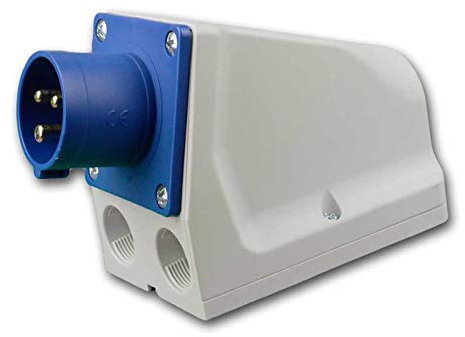 CEE-Gerätestecker 3X 16 A 6h 230V IP44 durchschl.