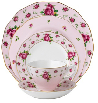 Royal Albert New Country Roses Pink 5-Piece Place Setting
