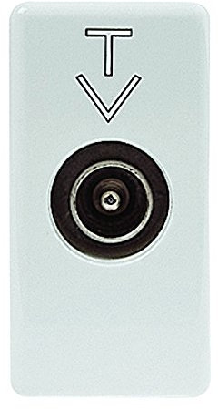 Gewiss 80021S GW20381 System Presa TV, Diretta, Bianco