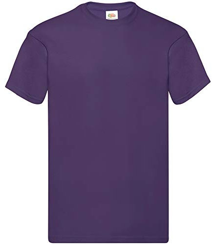 Fruit of the Loom Screen Stars Mens Original Short Sleeve T-Shirt (S) (Purple)