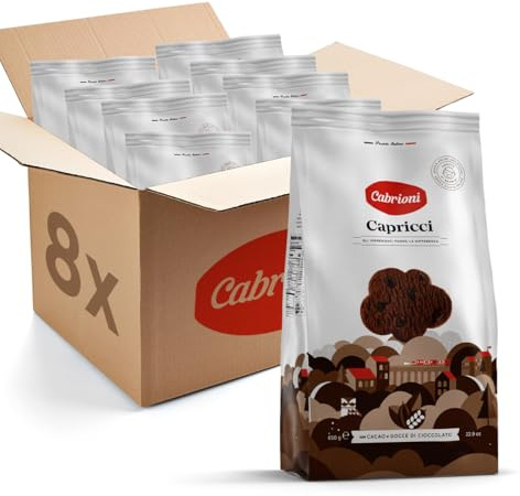 Cabrioni Capricci Kakao Italienische Schokoladenkekse - Beutel 650 Gramm