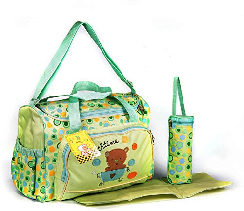 Baby Kinder Wickeltasche Windeltasche Kindertasche Tasche Reisetasche (Grün 1)