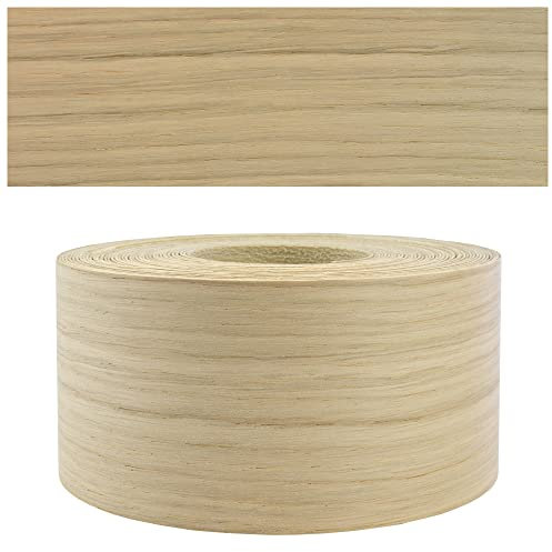 Mprofi MT® Kantenumleimer Eiche | 60 mm x 10 m | Echtholz Furnier Kantenband | Bügelkantenumleimer für Regale und Möbelplatten | Kantenumleimer mit Schmelzkleber | Bügelkante für Möbel – HR/60/10