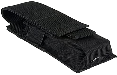 Taktische Gürteltasche, als Handytasche, Taschenlampen Halter verwendet kann - Hochwertig und Robust, Multifunktionell - Schwarz, 14X5.5X4CM