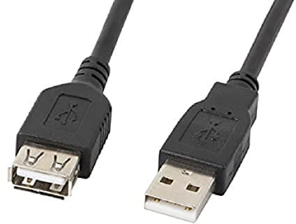 LANBERG Cable ALARGADOR USB 2.0 Macho Hembra 5M Negro