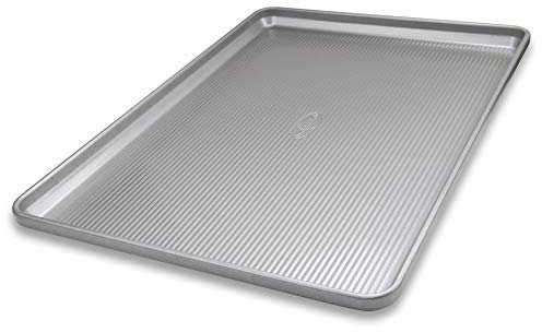 USA Pan 1056HSAZ Strapazierfähige, extra große Backform, formbeständig, antihaftbeschichtet, Legierter, aluminiertem Stahl