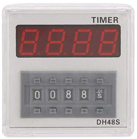 Temporizador de tiempo Retardo de retardo 220 VCA 0.01 Segundos-9999 Horas Pantalla LCD DH48S-2Z