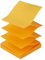 D.RECT | Notes autocollantes Zig-Zag Z-Notes | Bloc-notes adhésifs | Feuillets adhésifs | Papier mémos autocollants | Feuillets mémos repositionnables | 76x76mm | Orange | 100 Feuilles