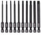 Milliontronic Torx-Bit-Set für Schraubendreher, Bohr- und Schlagschrauber, temperaturbeständig, fortschrittliche Wärmebehandlung, Phosphat-Beschichtung, 8 cm, 10-teilig
