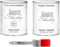CHALK PAINT Grigio Pietra & FINITURA + PENNELLO - Pittura Shabby Chic EXTRA OPACA (1 Litro) + Finitura Trasparente Opaco (1 Litro) + 1 Pennello Pro 40 mm