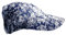 Cool4 Sommer Schirm Kopftuch Visor Strand Cap Bandana Sonnenschutz Mütze Chemo A01 (Blau (weiß geblümt))