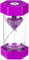 SuLiao Sanduhr, 1 Minute, bunt, klein, violett, 1 Minute, Reloj De Arena 1 Minute, Kunststoff-Stundenglas-Sanduhr-Timer für Kinder, Spiele, Klassenzimmer, Küche, Dekoration