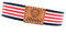 BDM Herren- und Damenarmband aus Athletic Bilbao-Stoff. Perfektes Armband für Fußballfans, elastisch und ohne Verschluss.