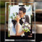 OUKEYI Cadre photo en verre de 20,3 x 25,4 cm avec bord miroir - Cadre photo de 20,3 x 25,4 cm avec façade en verre pour affiches, certificats, dessins, illustrations