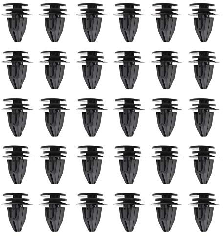 EMSea 30x Car Exterior Side Skirt Sill Trim Clip Black Plastic Fastener Retainers Compatible with MINI R50 R53 R56 R57 R58 07131480419