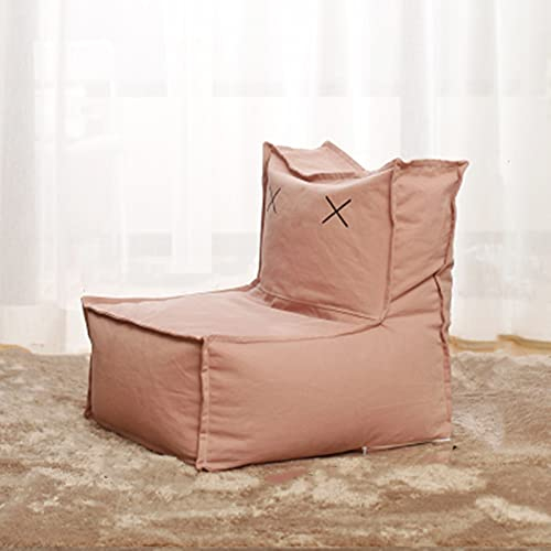 ChengBeautiful Kindersofa Mode Kinder Sofa Nette Prinzessin Cartoon Faule Baby Stuhl Kreative Rückhand Einzelner Abnehmbarer und waschbar für Kinderzimmermöbel (Farbe : Beige pink, Size : 50x56x54cm)