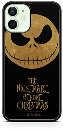 Case for iPhone 12 Pro Max TPU Silicone Nightmare Before Christmas Mr Jack Tim Burton Skeleton Bones Dark