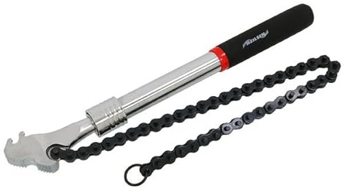 Neilsen CT4568 Heavy-Duty Extending Chain Wrench - Adjustable to 16/20/24 in (400/500/600mm) - for Pipes & Cylindrical Objects - Drop-Forged Alloy Steel