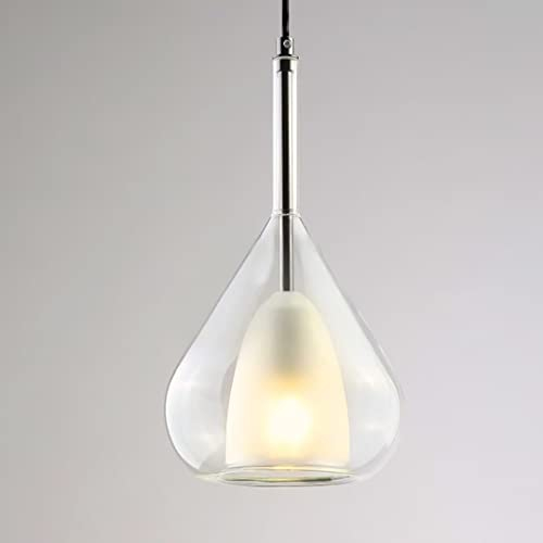 GUANSHAN Künstlerische Glas-Pendelleuchte, minimalistisches Design, Deckenleuchte, dekorative Pendelleuchte, kreativer Kronleuchter für Wohnzimmer, Nachttisch, Restaurant