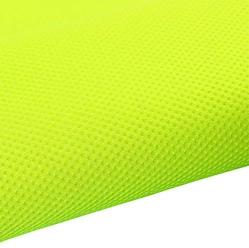 1MX1.6M Breathable Sandwich Mesh Three Layer 3D Cloth Sandwich Mesh Fabric Elastic Mesh Cloth Air Bed Fabric Sofa Raw Material (Fluorescent Yellow)