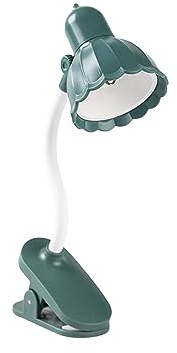 Milageto -Licht, Blume, LED-Schreibtischlampe, Bettlampe, Augenschutz, Dekor, tragbare Klemmlampe, Mini-Leselampe für Klavier, Partitur, Nachttisch, GRÜN