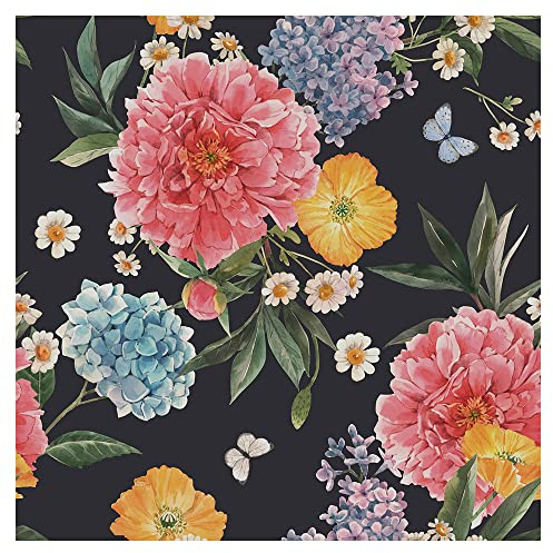 murando PREMIUM Vlies Tapete Deko Panel Fototapete Blumen Wanddeko 10 m Tapetenrolle Mustertapete Wandtapete modern design Dekoration - Rosen Pfingstrosen b-B-10071-j-a