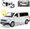 Generisch Volkwagen T6 Multivan Weiss Personen Transporter Version T5 Ab 2. Facelift 2015 mit Licht und Sound 1/32 Tayumo Modell Auto mit oder ohne individiuellem Wunschkennzeichen