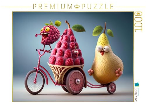 CALVENDO Puzzle EIN Himbeerausflug mit der Birne | 1000 Teile Lege-Größe 64 x 48 cm Foto-Puzzle für glückliche Stunden
