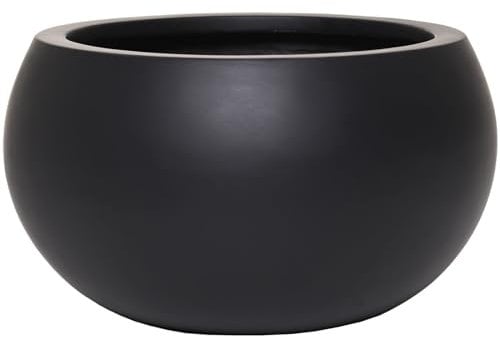VIVANNO Blumentopf Fiberglas Morino Anthrazit (30x19)