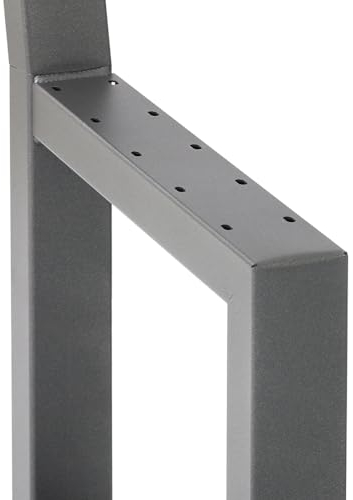 Bentatec Lounge-Bankgestell mit Lehne | Tiefes Sitzbank Gestell aus Stahl | DIY-Gestell, Gartenbank (Schwarz RAL 9005, Im Set (2X))