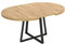 Mesa DE Comedor Redonda Extensible DISEÑO Industrial Edison, Nordic, 110 x 110 x 77 cm, Mesa de Comedor o Cocina Estilo Industrial Extensible