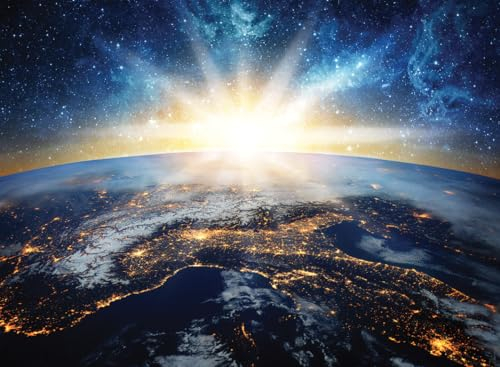 Nathan – Puzzle 500 Teile – Die Erde aus dem Weltraum – Erwachsene und Kinder ab 12 Jahren – Hochwertiges Puzzle – perfekte Integration – Fotokollektion – 12000962