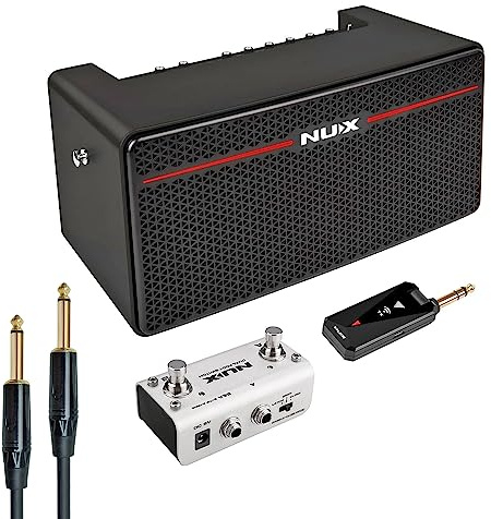 Nux Mighty Space - Amplificatore wireless per chitarra e basso + cavo jack Keepdrum