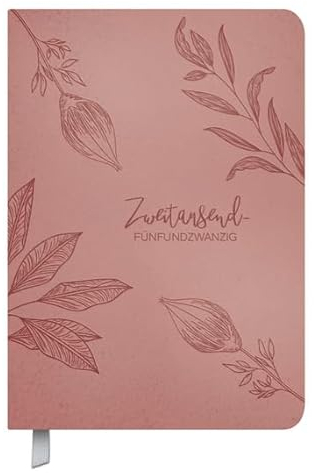 Timer Soft Touch 18 rosewood - Kalender 2025 - Korsch-Verlag - Taschenkalender A5-18 Monate von Oktober 2024 bis März 2026 - eine Woche auf 2 Seiten - 14,8 cm x 21 cm