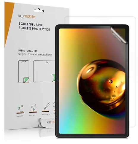 kwmobile 2X Tablet Schutzfolie kompatibel mit Samsung Galaxy Tab A9+ Folie - Full Screen Protector - Tablet Displayfolie entspiegelt