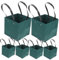 HAWILLOSCH 10 Piezas Bolsa De Papel Bolsas De Cumpleaños Cajas De Papel Verde Suministros para Fiestas Bolsa De Cumpleaños Bolsa De Transporte De Pastelería Bolsa De Botella De Vino Green