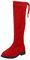 Stivali da pioggia per bambini, scarpe da ragazza, alla moda, antiscivolo, traspiranti, stivali da donna per bambine, Rosso, 30 EU
