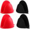 Mibbxea Silikon-Ofenhandschuhe, Pinch-Griff für Toaster, Mini-Topflappen, Küchenhandschuhe, hitzebeständige Handschuhe zum Kochen, Backen, Grillen, 2 Paar (Schwarz und Rot)