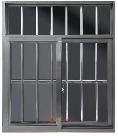 Genérico Ventanas de Repuesto for sótano con Pantalla, Ventana corrediza de Aluminio pequeña y Resistente for baños, garajes y lofts(Grey,31.2X46.8in)