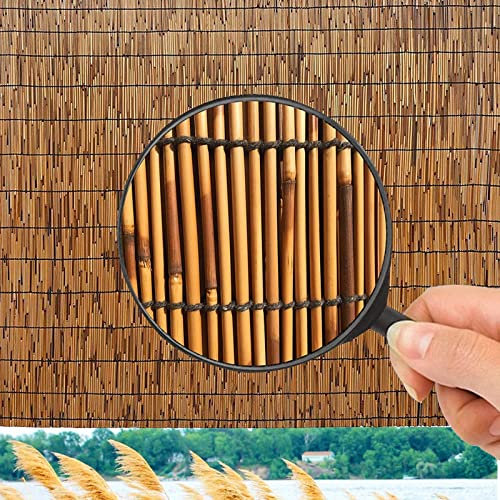 Umweltfreundlicher Bambus-Latten-Sichtschutzzaun für Balkon, natürlicher Wind- und Sichtschutz, 145 x 400 cm